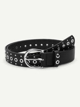 Load image into Gallery viewer, Eyelet Metal Buckle Belt