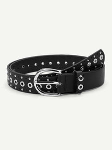 Eyelet Metal Buckle Belt