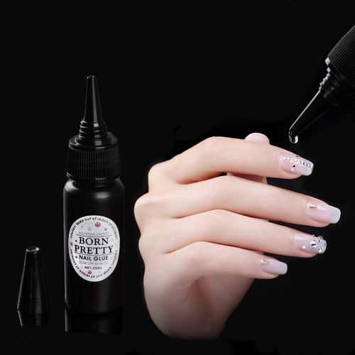 BORN PRETTY Nail Decoration Adhesive Glue 25ml Fast-dry for UV/LED Manicure Nails Art Adhesive Tools