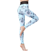 Load image into Gallery viewer, 2018 Fitness Women Floral Print High Elastic Ruched Hip Push Up Tights Sports Trousers Quick Dry Yoga Running Gym Training Pants